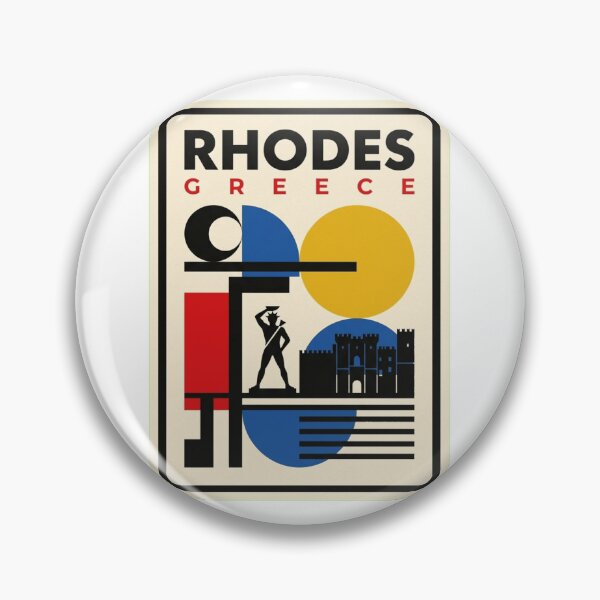 Item preview, Retro Rhodes Bauhaus Geometric Skyline designed and sold by k3rstman1.