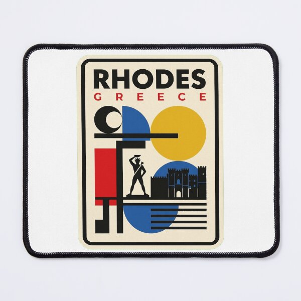 Item preview, Retro Rhodes Bauhaus Geometric Skyline designed and sold by k3rstman1.