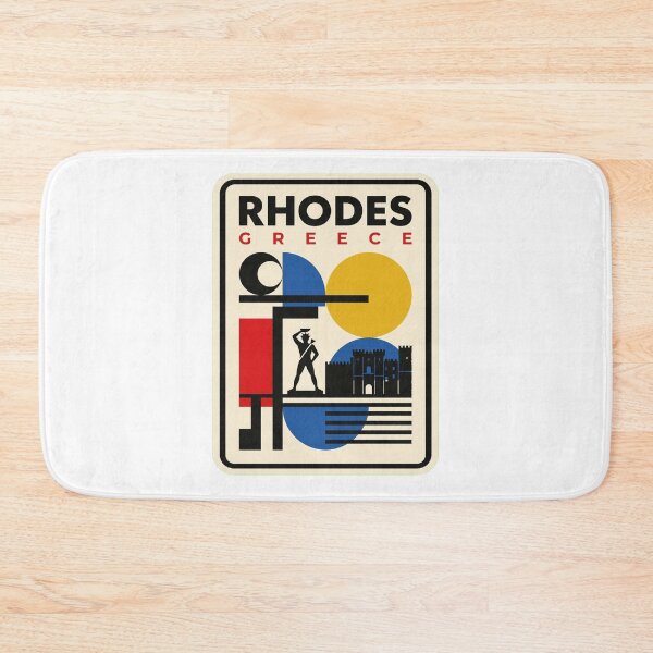 Item preview, Retro Rhodes Bauhaus Geometric Skyline designed and sold by k3rstman1.