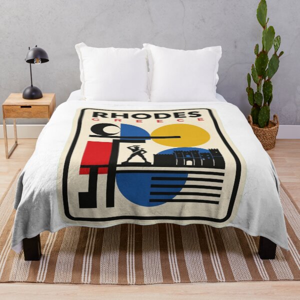 Item preview, Retro Rhodes Bauhaus Geometric Skyline designed and sold by k3rstman1.