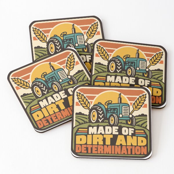 Item preview, Farmer Gift - Made Of Dirt And Determination designed and sold by RedRubyBubble.