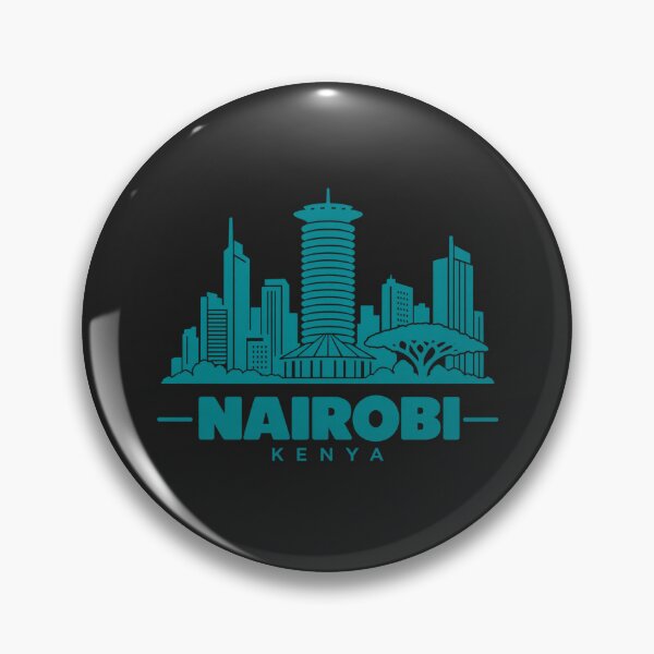 Artikelvorschau, Nairobi, Kenia – Skyline-Poster (Linienzeichnung) entworfen und verkauft von CMYKStudio.