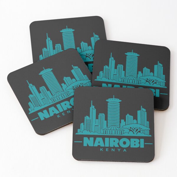 Item preview, Nairobi Kenya Line Art Skyline Poster designed and sold by CMYKStudio.