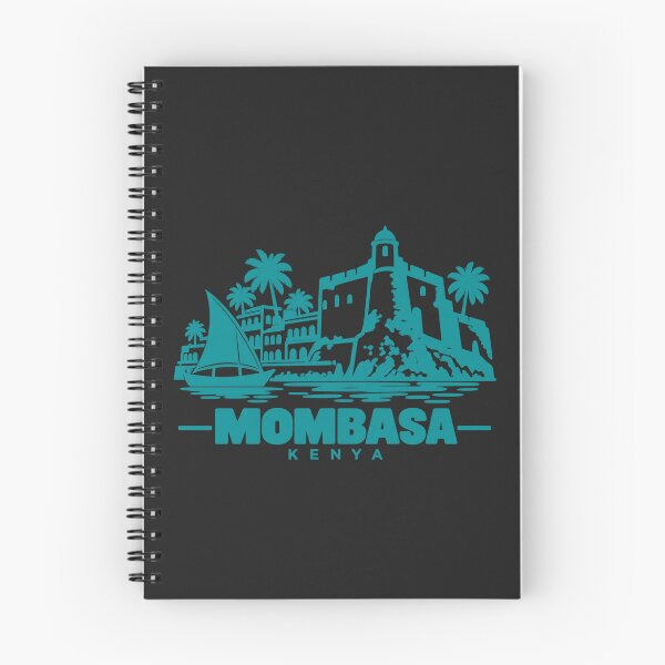 Item preview, Mombasa Kenya Line Art Coastline Poster designed and sold by CMYKStudio.