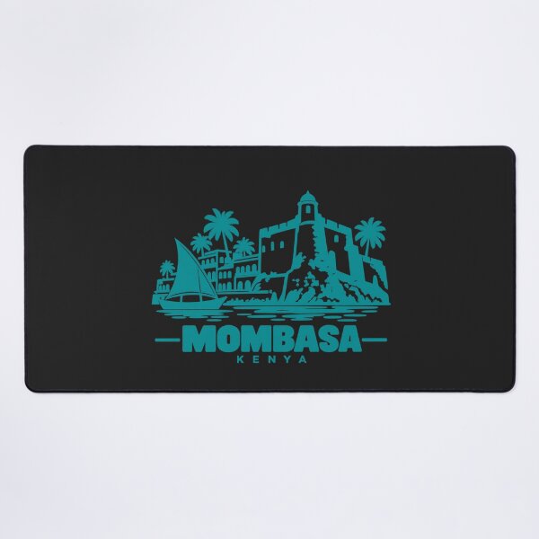 Item preview, Mombasa Kenya Line Art Coastline Poster designed and sold by CMYKStudio.