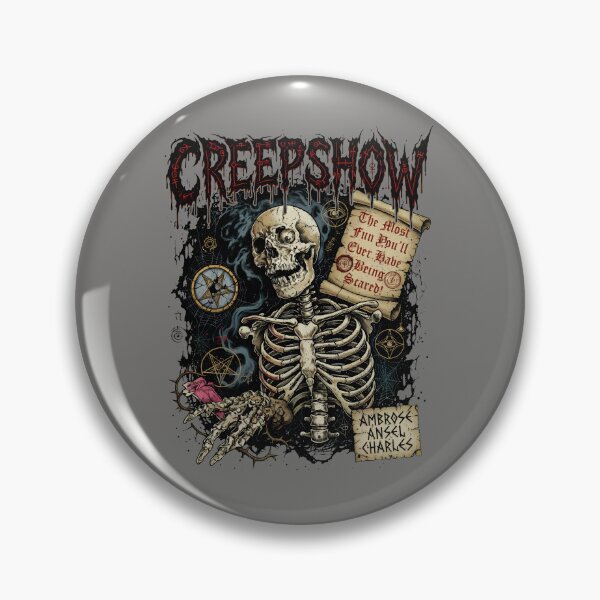 Item preview, Creepshow Skeleton Admission Ticket Retro Tee-61 designed and sold by BenediktDanner.