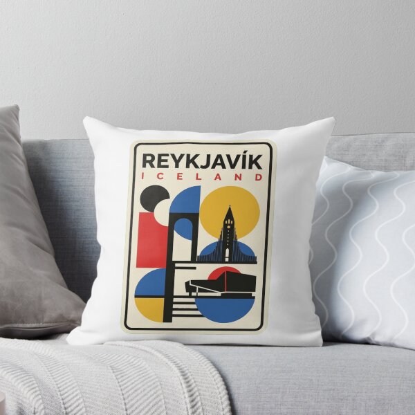 Item preview, Retro Reykjavík Bauhaus Geometric Skyline designed and sold by k3rstman1.
