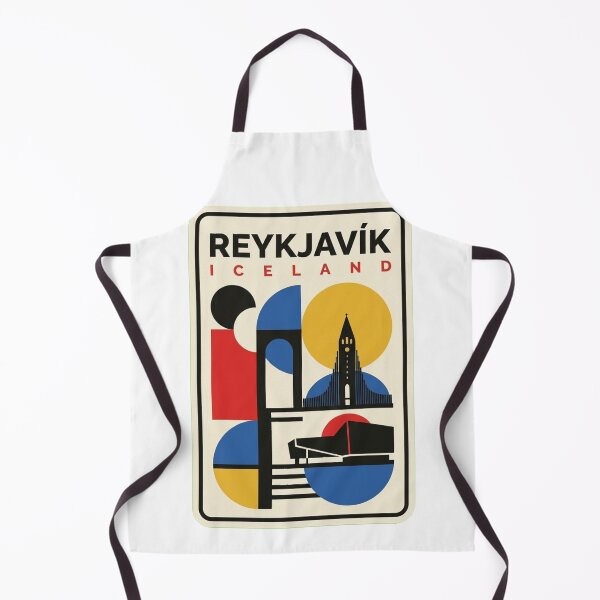 Item preview, Retro Reykjavík Bauhaus Geometric Skyline designed and sold by k3rstman1.