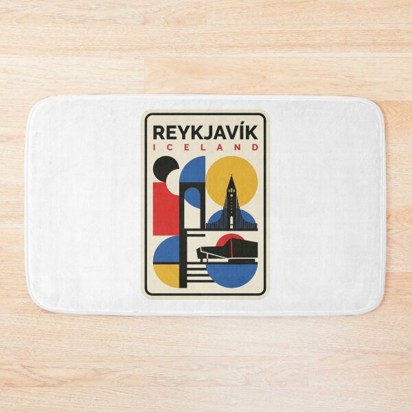Item preview, Retro Reykjavík Bauhaus Geometric Skyline designed and sold by k3rstman1.