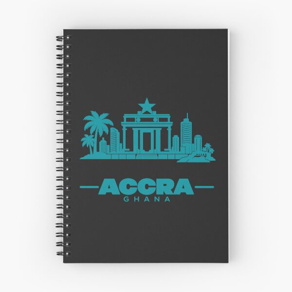 Artikelvorschau, Accra Ghana Linienkunst-Skyline-Poster entworfen und verkauft von CMYKStudio.
