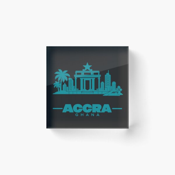 Item preview, Accra Ghana Line Art Skyline Poster designed and sold by CMYKStudio.