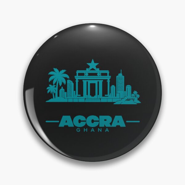 Item preview, Accra Ghana Line Art Skyline Poster designed and sold by CMYKStudio.