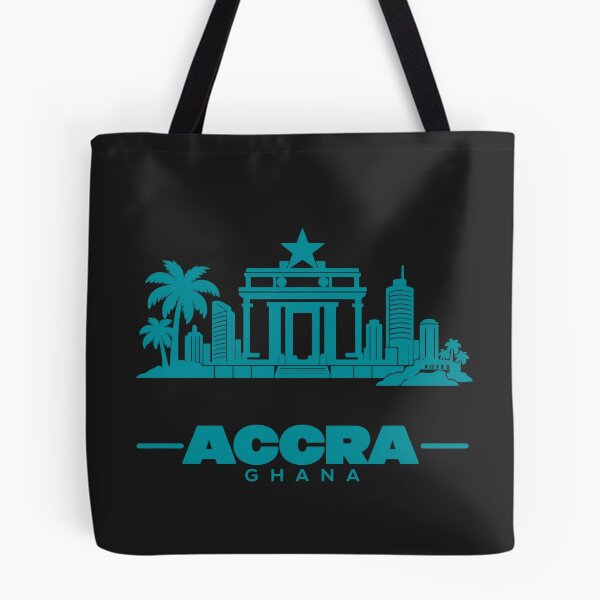 Item preview, Accra Ghana Line Art Skyline Poster designed and sold by CMYKStudio.