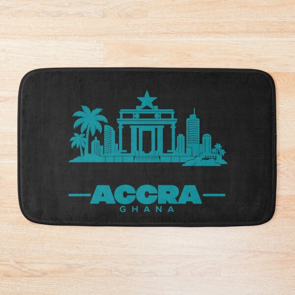 Artikelvorschau, Accra Ghana Linienkunst-Skyline-Poster entworfen und verkauft von CMYKStudio.
