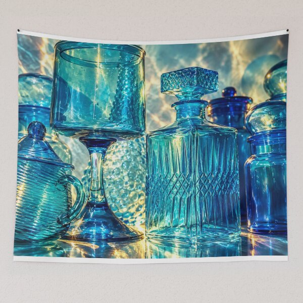 Item preview, Blue Glass in Golden Light designed and sold by Kimberly Palmer.