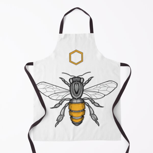 Item preview, Vintage Honeybee Hexagon Line Art designed and sold by Adelesloane.