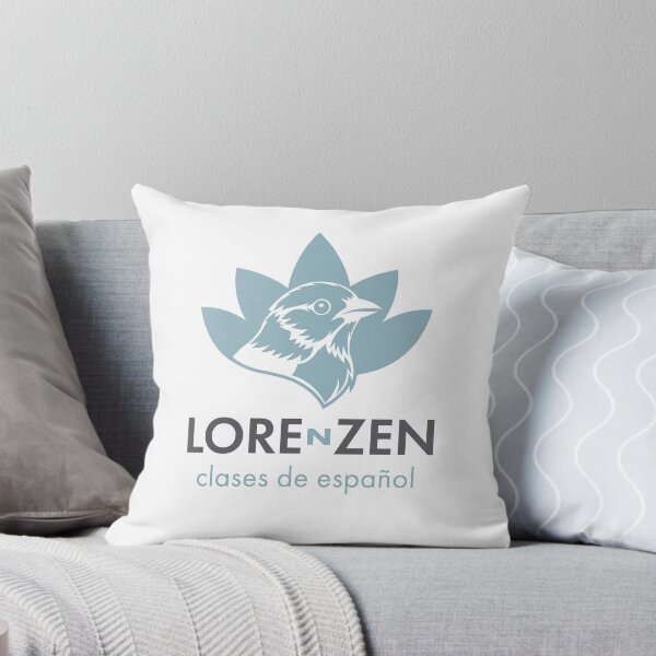 Item preview, Bird logo clases de espanol in white circle designed and sold by Lorenzen Studios.