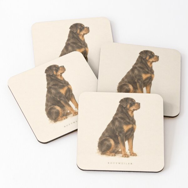 Item preview, Rottweiler Watercolor Portrait | Minimalist Dog Breed Wall Art | Pet Lover Gift designed and sold by FixationStudio.