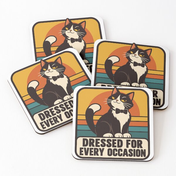 Item preview, Tuxedo Cat Gift - Dressed For Every Occasion designed and sold by RedRubyBubble.