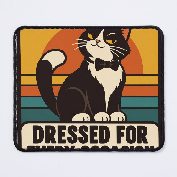 Item preview, Tuxedo Cat Gift - Dressed For Every Occasion designed and sold by RedRubyBubble.