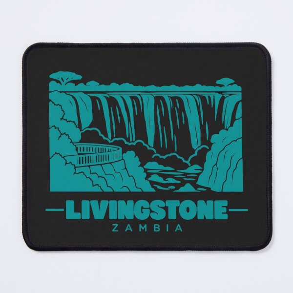 Item preview, Livingstone Zambia Line Art Landmark Poster designed and sold by CMYKStudio.