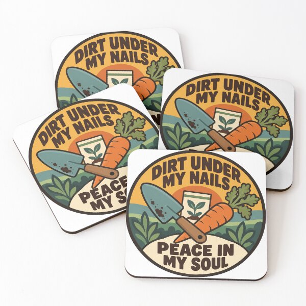 Item preview, Gardening Gift - Dirt Under My Nails Peace In My Soul designed and sold by RedRubyBubble.