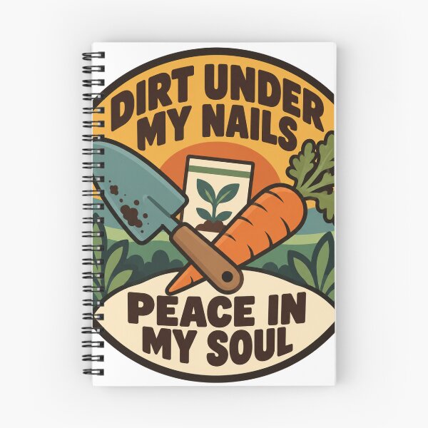 Item preview, Gardening Gift - Dirt Under My Nails Peace In My Soul designed and sold by RedRubyBubble.