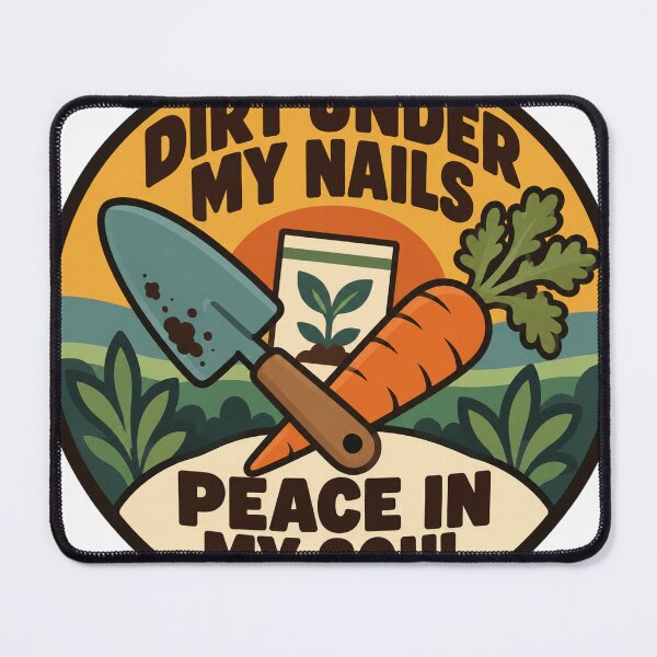 Item preview, Gardening Gift - Dirt Under My Nails Peace In My Soul designed and sold by RedRubyBubble.