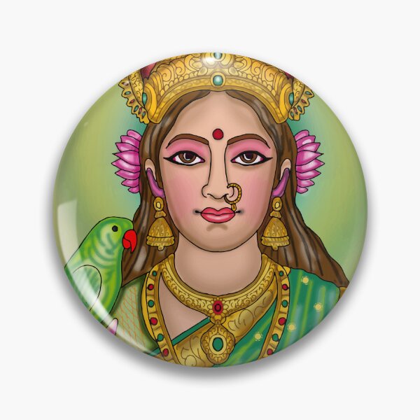 Item preview, Goddess Meenakshi Digital Drawing | Hindu Goddess Indian Art designed and sold by Harshit_Digital_Arts.