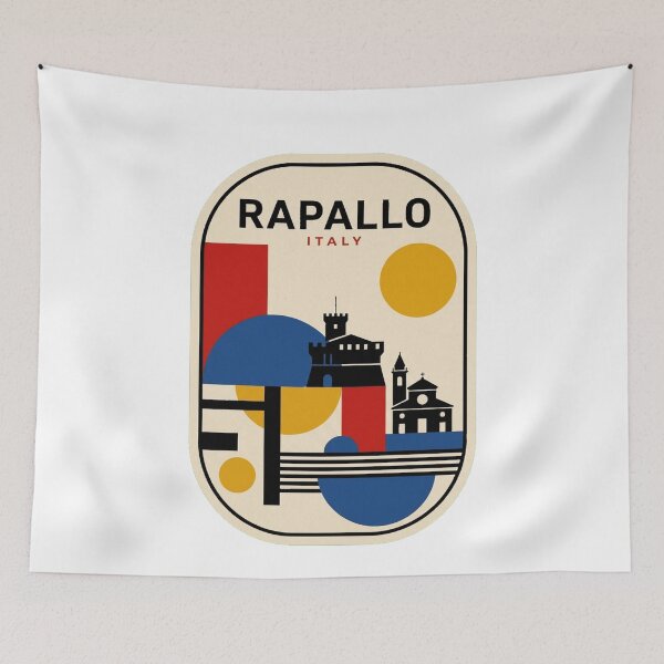 Item preview, Retro Rapallo Bauhaus Geometric Skyline designed and sold by k3rstman1.