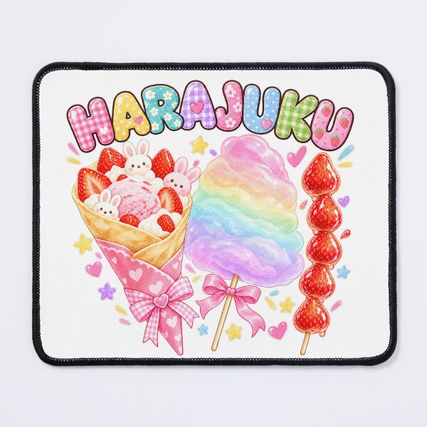 Item preview, Harajuku Street Food Sweets - Rainbow Crepe & Cotton Candy Kawaii designed and sold by japan-picto.