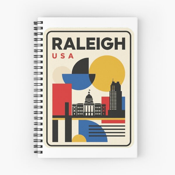Item preview, Retro Raleigh Bauhaus Geometric Skyline designed and sold by k3rstman1.