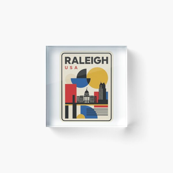 Item preview, Retro Raleigh Bauhaus Geometric Skyline designed and sold by k3rstman1.
