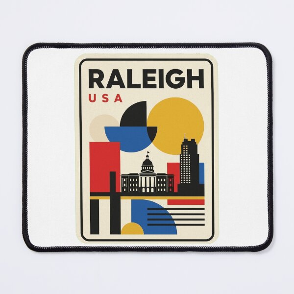 Item preview, Retro Raleigh Bauhaus Geometric Skyline designed and sold by k3rstman1.