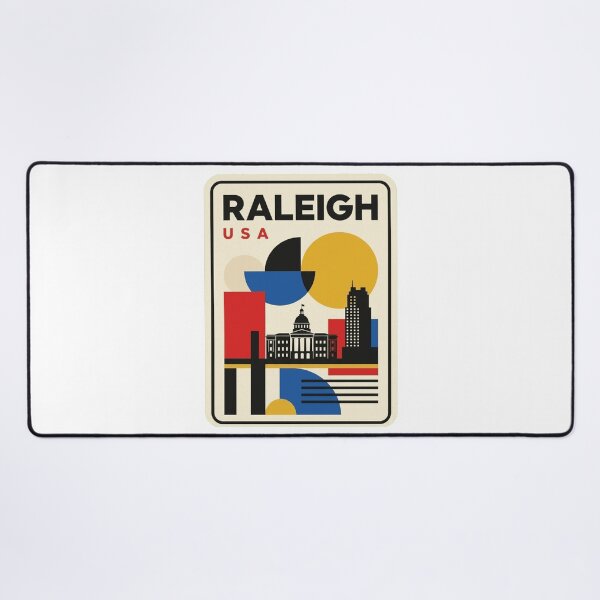Item preview, Retro Raleigh Bauhaus Geometric Skyline designed and sold by k3rstman1.