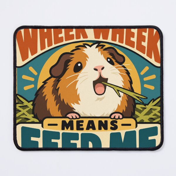 Item preview, Guinea Pig Gift - Wheek Wheek Means Feed Me designed and sold by RedRubyBubble.