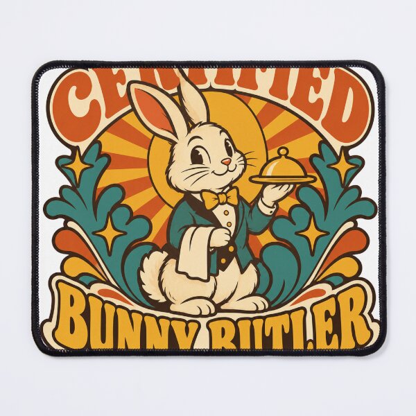 Item preview, Rabbit Gift - Certified Bunny Butler designed and sold by RedRubyBubble.