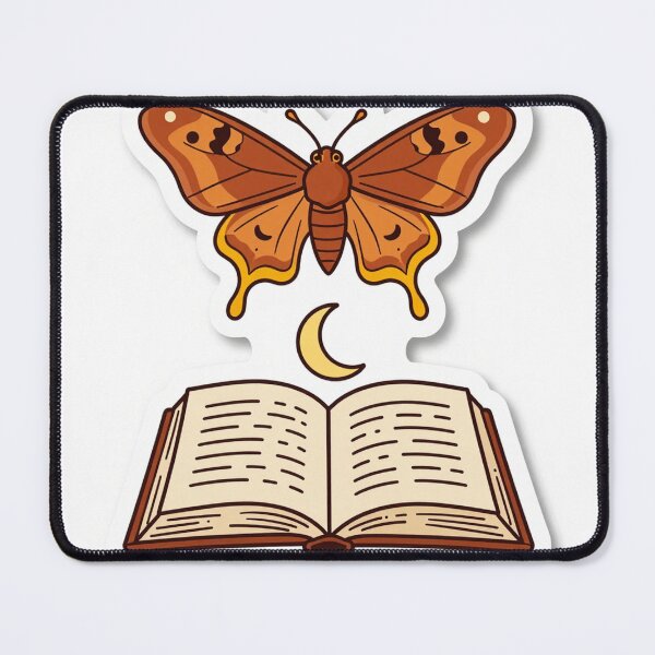 Item preview, Moon Moth Library designed and sold by chill-a-lot.