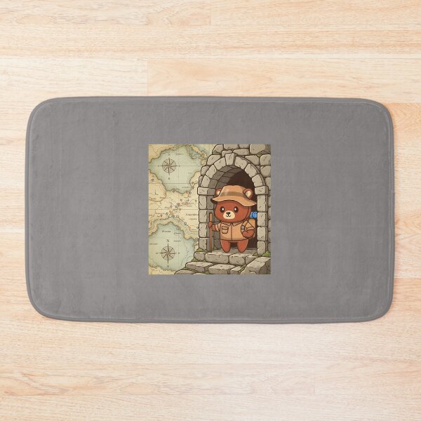 Item preview, Cute Hiking Bear Explorer Cartoon-11 designed and sold by KaterynaDudche.