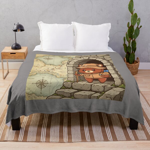 Item preview, Cute Hiking Bear Explorer Cartoon-11 designed and sold by KaterynaDudche.