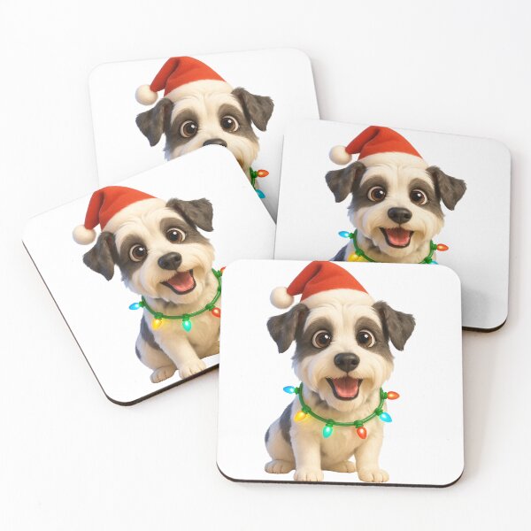 Item preview, Parti Schnauzer Dog Christmas Cheer designed and sold by Sillytoe.