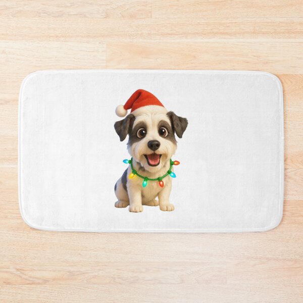 Item preview, Parti Schnauzer Dog Christmas Cheer designed and sold by Sillytoe.