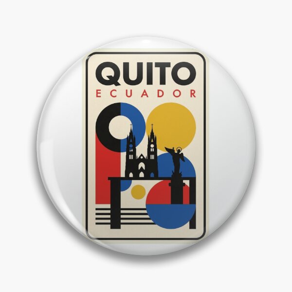 Item preview, Silueta geométrica retro de Quito estilo Bauhaus designed and sold by k3rstman1.