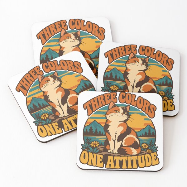 Item preview, Calico Cat Gift - Three Colors One Attitude designed and sold by RedRubyBubble.