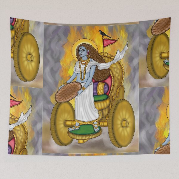Item preview, Goddess Dhumavati Digital Drawing | Hindu Mahavidya Goddess Art designed and sold by Harshit_Digital_Arts.
