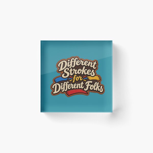 Item preview, Different strokes for different folks (Leather Patch Design)  designed and sold by TheFatherOfArt.