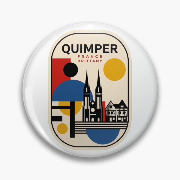 Item preview, Retro Quimper Bauhaus Geometric Skyline designed and sold by k3rstman1.