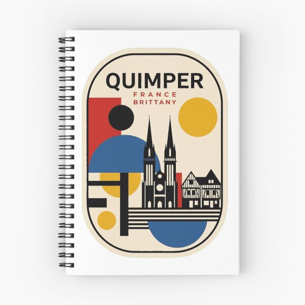 Item preview, Retro Quimper Bauhaus Geometric Skyline designed and sold by k3rstman1.