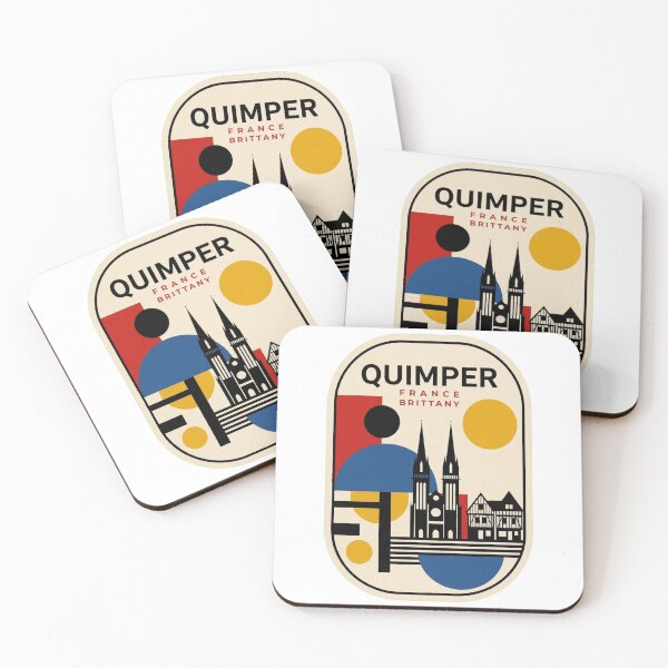 Item preview, Retro Quimper Bauhaus Geometric Skyline designed and sold by k3rstman1.