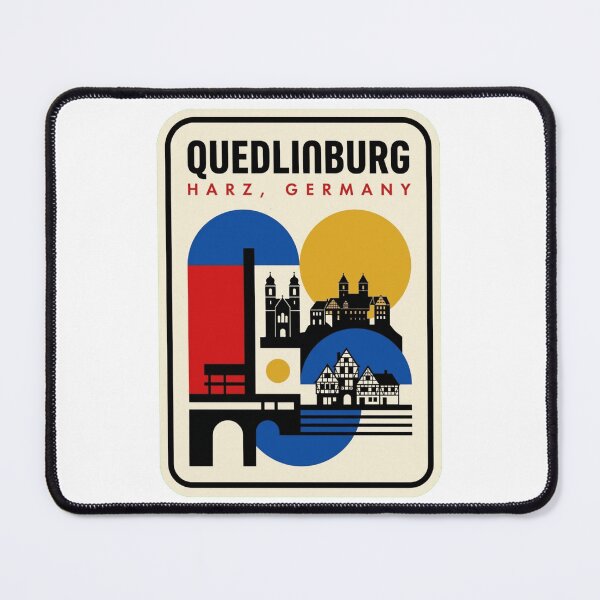 Item preview, Retro Quedlinburg Bauhaus Geometric Skyline designed and sold by k3rstman1.